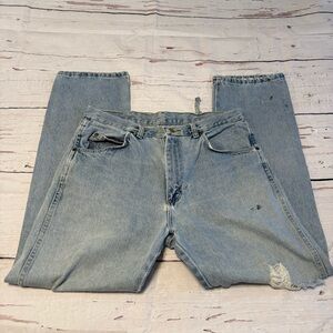 🔥 Vintage Wrangler Jeans – 34x30 – Light Wash 🔥